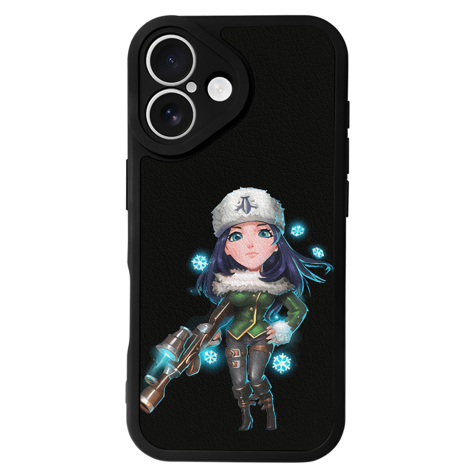 （画像用） リーグ・オブ・レジェンド League of Legends LOL 【iPhone 16シリーズ対応】シリコンスマホケース（レザー調） 材質：シリコン